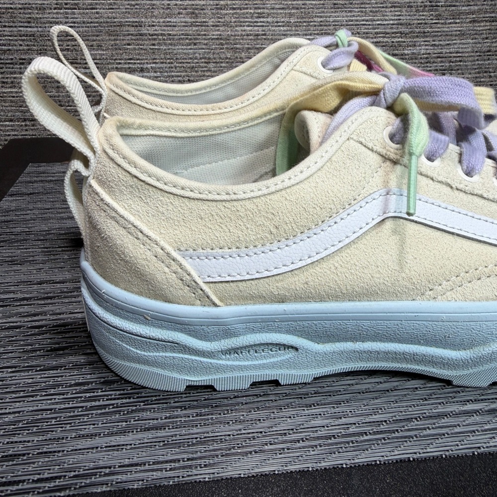 Vans Sneakers Women 9 Cream Old Skool Sententry WC Platform Pastel Lug Sole - Picture 9 of 15